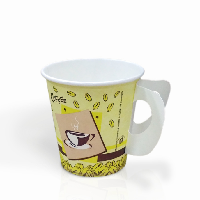 Paper cup with handle from disposablesInc.com. The best import service in China. Import your disposable items from us.